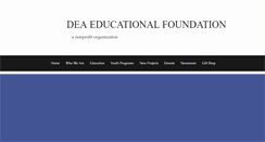 Desktop Screenshot of deaeducationalfoundation.org